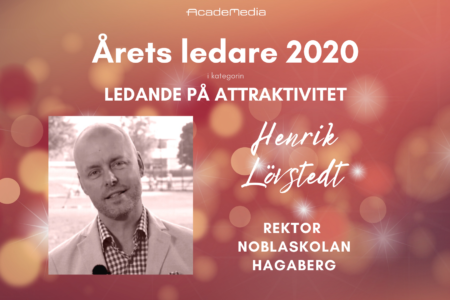 Henrik Lövstedt som årets ledare hos AcadeMedia 2020
